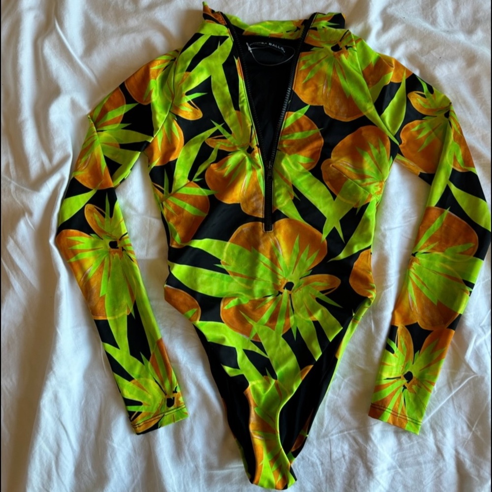 Louisa Ballou Spring Zip One Piece Swimsuit